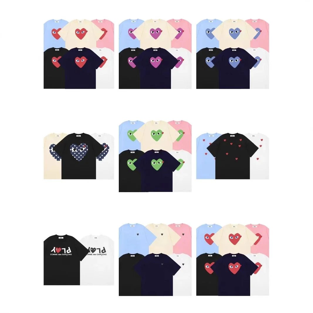 【 Y-6 】 Love letter printed pullover short sleeved men's and women's styles