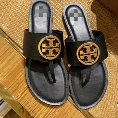 Tory Burch Slippers Double T Logo Flat Slide product detail image 7