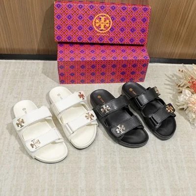 Tory Burch Slippers Double T Logo Flat Slide image 14