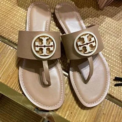 Tory Burch Slippers Double T Logo Flat Slide product detail image 9