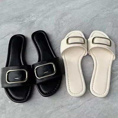 Tory Burch Slippers Double T Logo Flat Slide product detail image 17