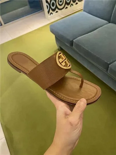 Tory Burch Slippers Double T Logo Flat Slide product detail image 10