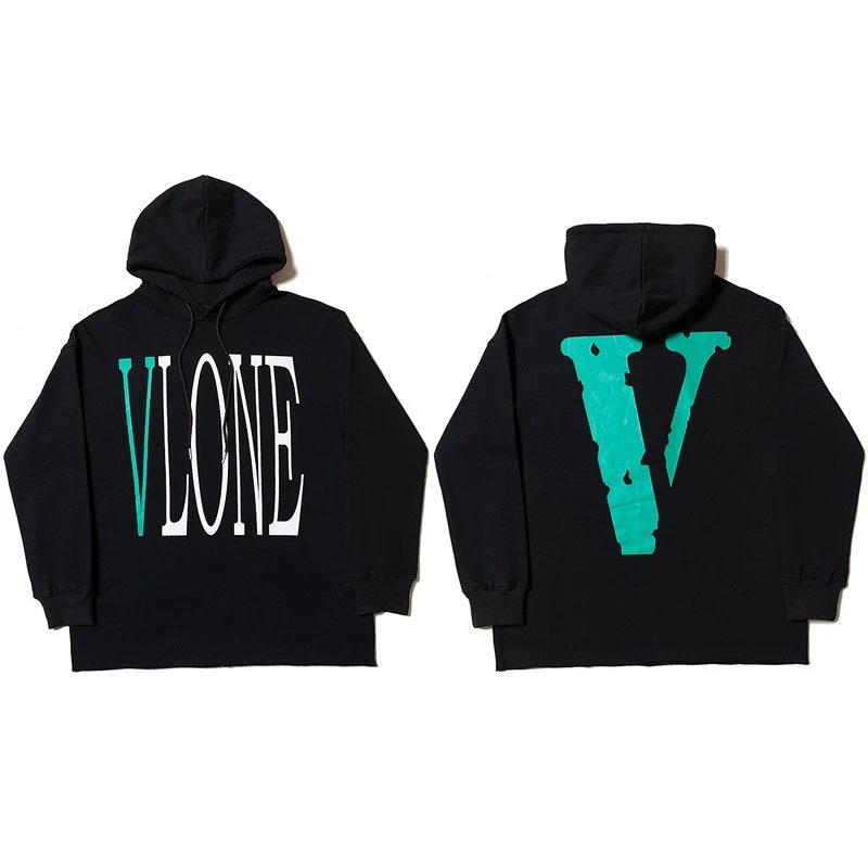 V letter black and green