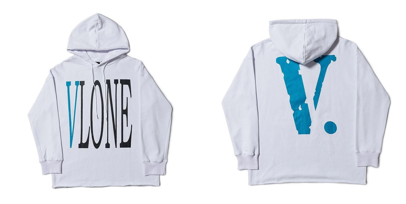 sky blue V-letter