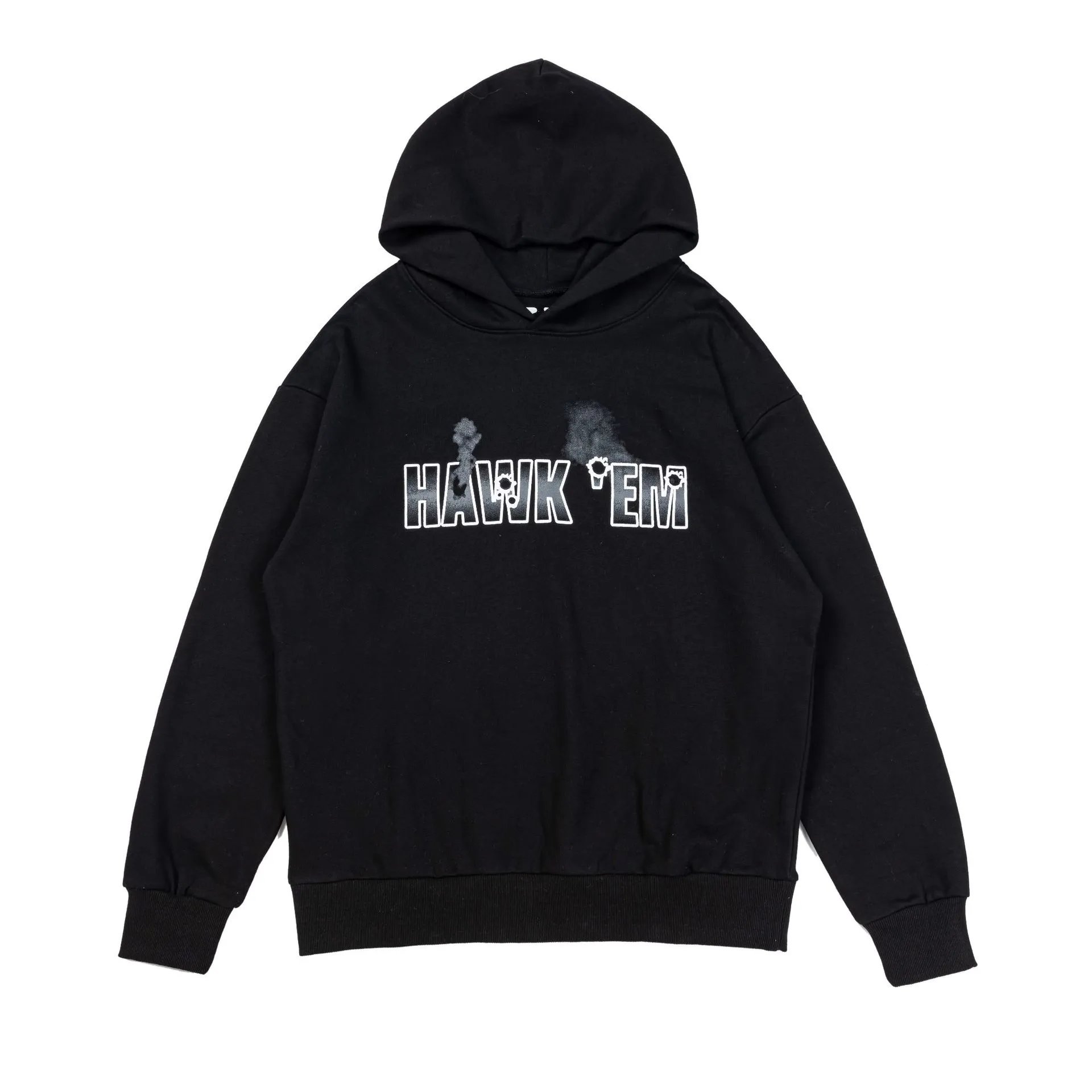 2023 fall and winter new letters pattern hooded sweatshirt men and women with the same paragraph