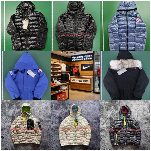 Unbranded Down Jackets Hooded quilted puffer jacket product detail image 1