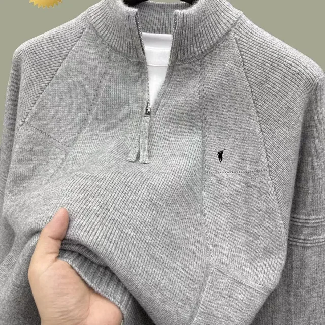 Off-White Knitwear Crewneck logo knit sweater product detail image 11