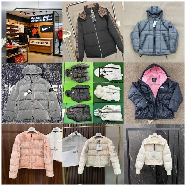 Stüssy Down Jackets Hooded quilted puffer jacket product detail image 1
