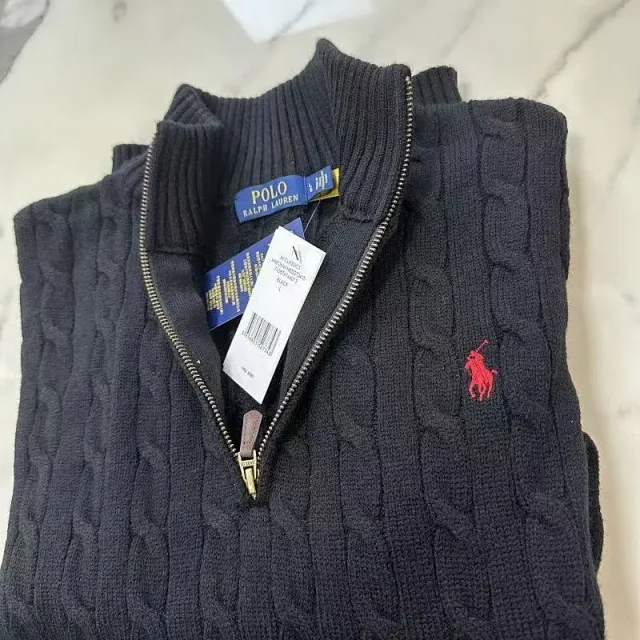 Off-White Knitwear Crewneck logo knit sweater product detail image 6