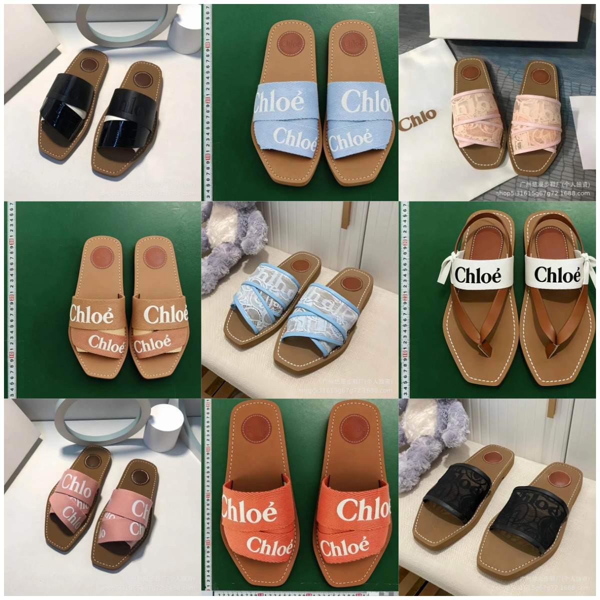 TOP quality women’s summer fashion outer wear non-slip letter embroidery casual beach sandals