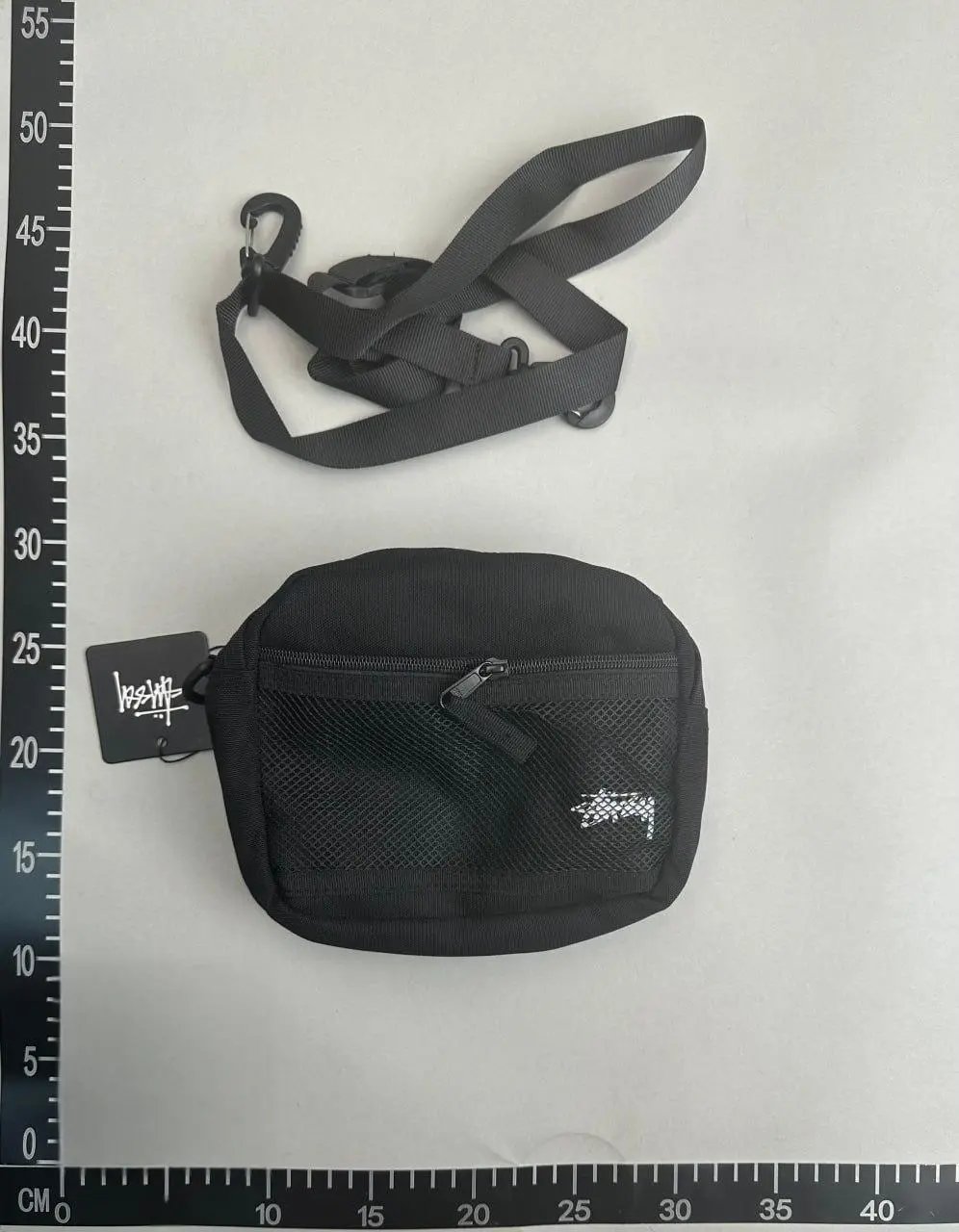 Stussy Mesh Panel Crossbody Side Bag