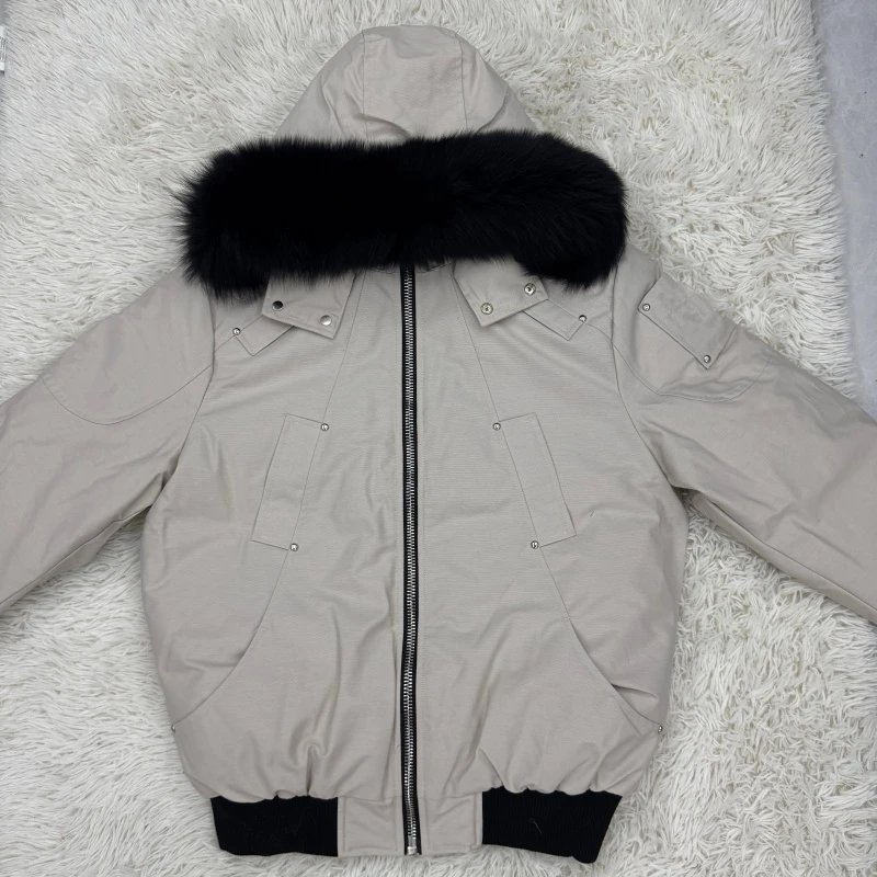 Beige Black Fur