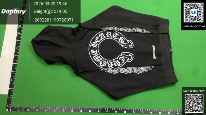 Chrome Cross Hoodie Loose Fit Unisex Zip-Up Hooded Sweatshirt
