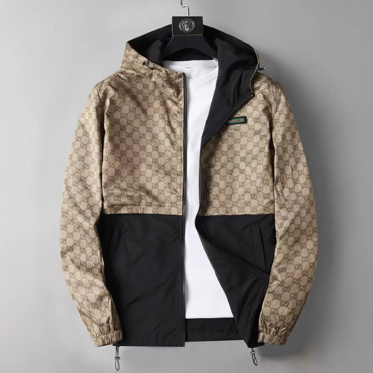 Louis Vuitton Jackets Hooded zip-up patterned jacket image 7