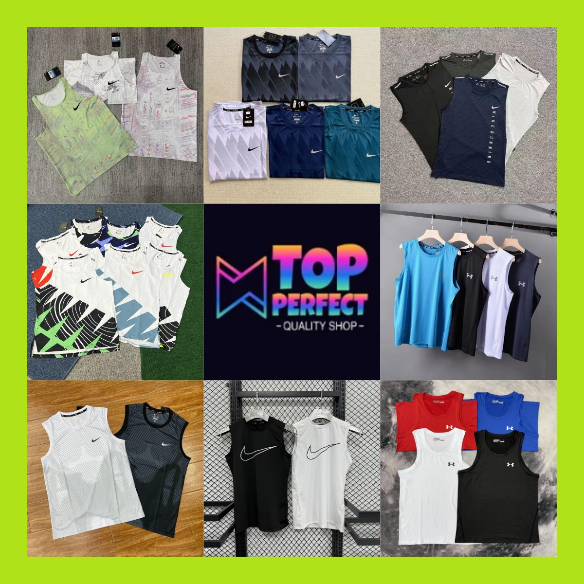 Collection of high quality fashionable sports vests