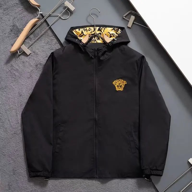 Louis Vuitton Jackets Hooded zip-up patterned jacket — 18