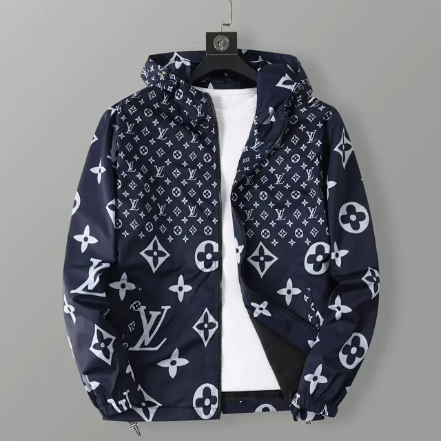 Louis Vuitton Jackets Hooded zip-up patterned jacket product detail image 5