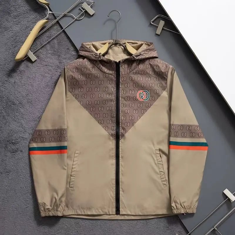 Louis Vuitton Jackets Hooded zip-up patterned jacket image 13