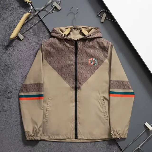 Louis Vuitton Jackets Hooded zip-up patterned jacket product detail image 13