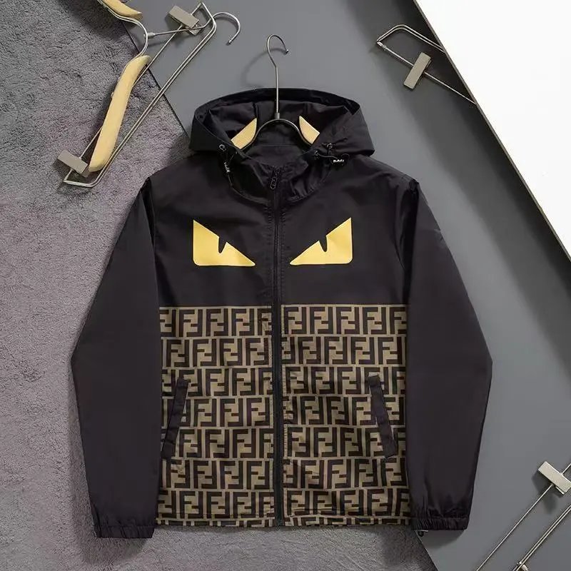 Louis Vuitton Jackets Hooded zip-up patterned jacket image 15