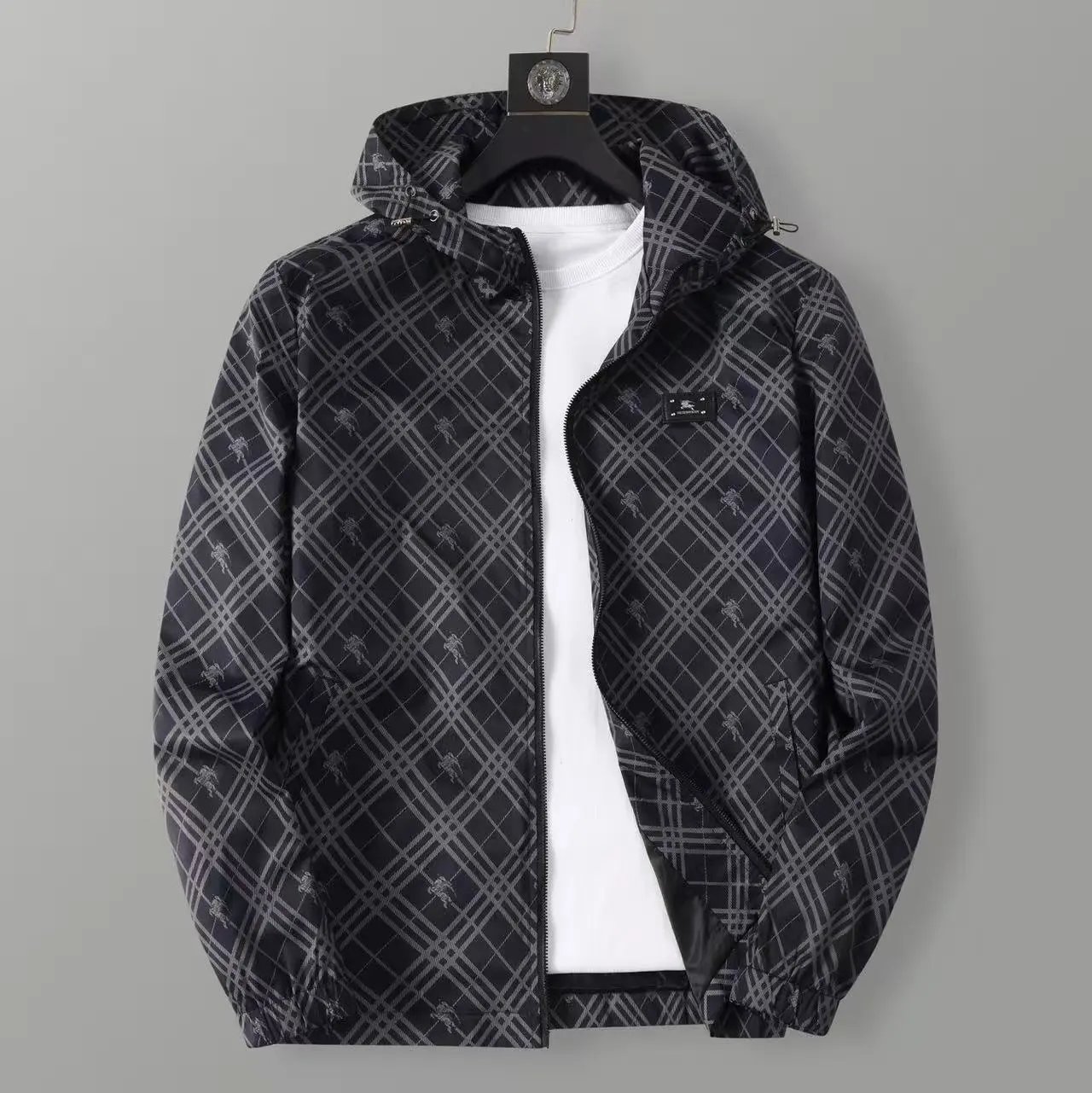 Louis Vuitton Jackets Hooded zip-up patterned jacket image 3