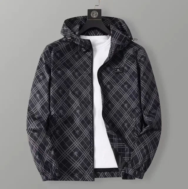 Louis Vuitton Jackets Hooded zip-up patterned jacket product detail image 3