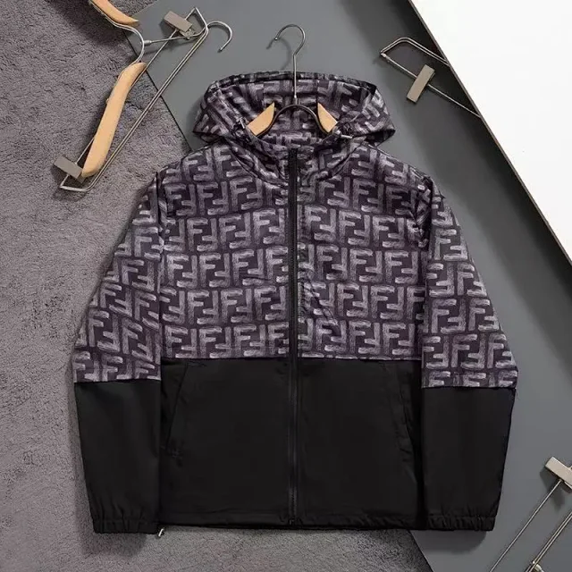 Louis Vuitton Jackets Hooded zip-up patterned jacket product detail image 10