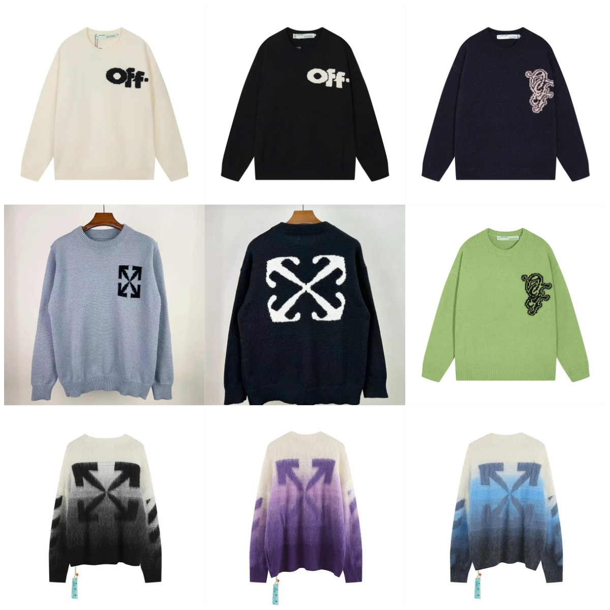 Off-White Arrow Logo Sweaters 
