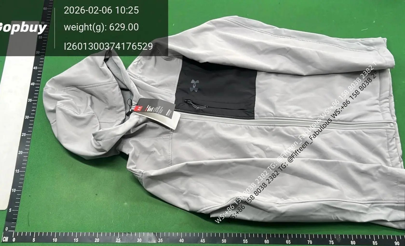 Under Armour Jackets Zip-up performance jacket — UA Jacket Light gray hoodie
