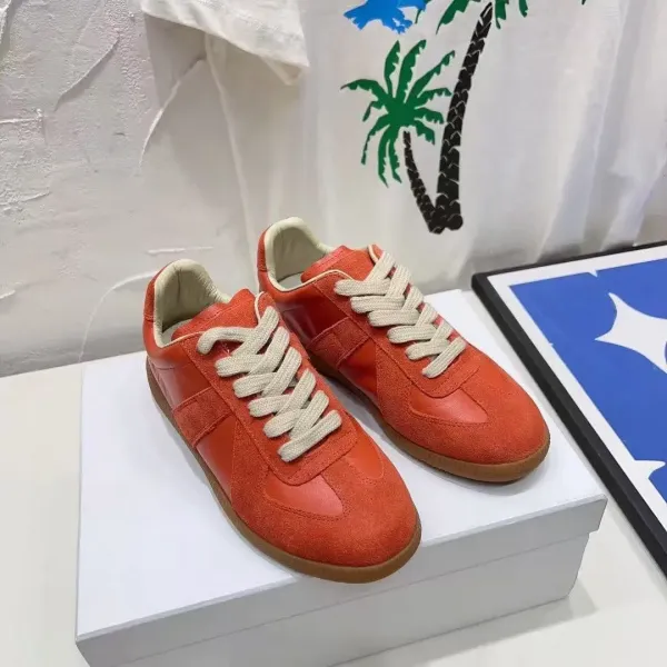 Maison Margiela Replica Sneakers Orange Suede Sneakers - 1