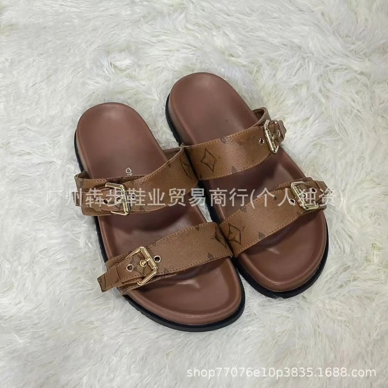 Dior Sandals Logo Strap Flat Slide — 14