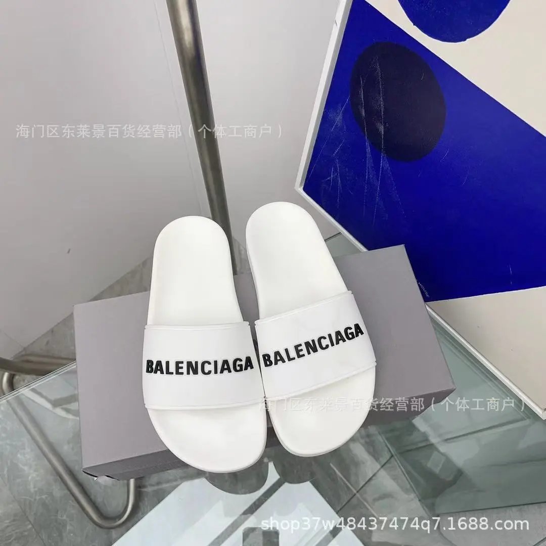 Unbranded Slippers Slide with patterned wide strap — 37