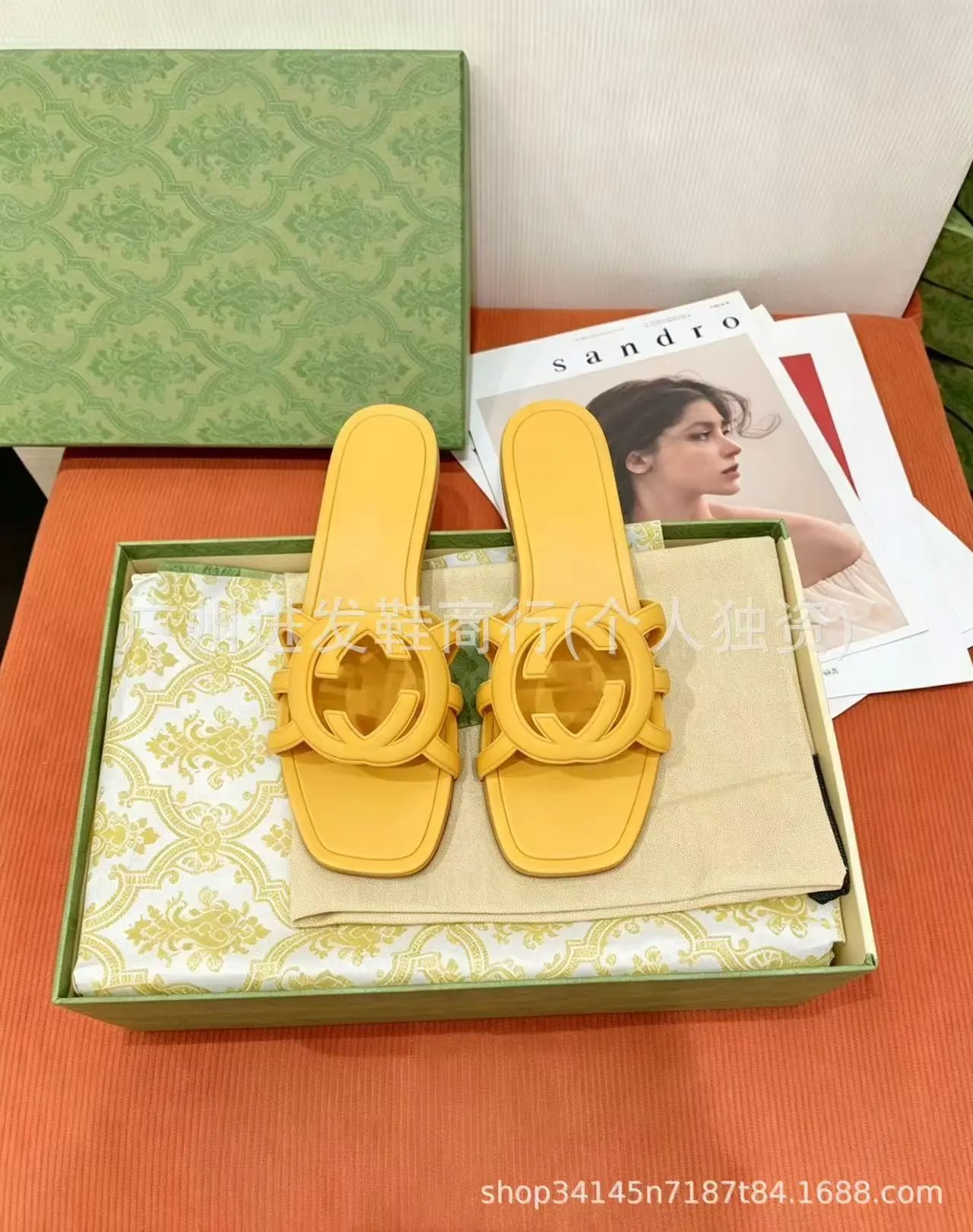 Loewe Slippers Anagram Woven Slide — 9