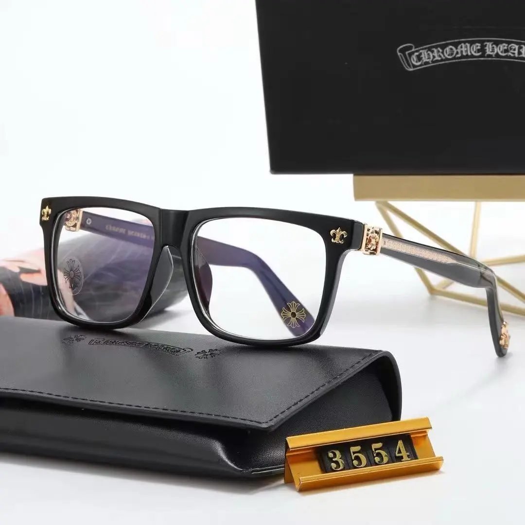 Chrome Hearts Eyewear Rectangular Blue-Light Glasses with Cross Motif Temples product image