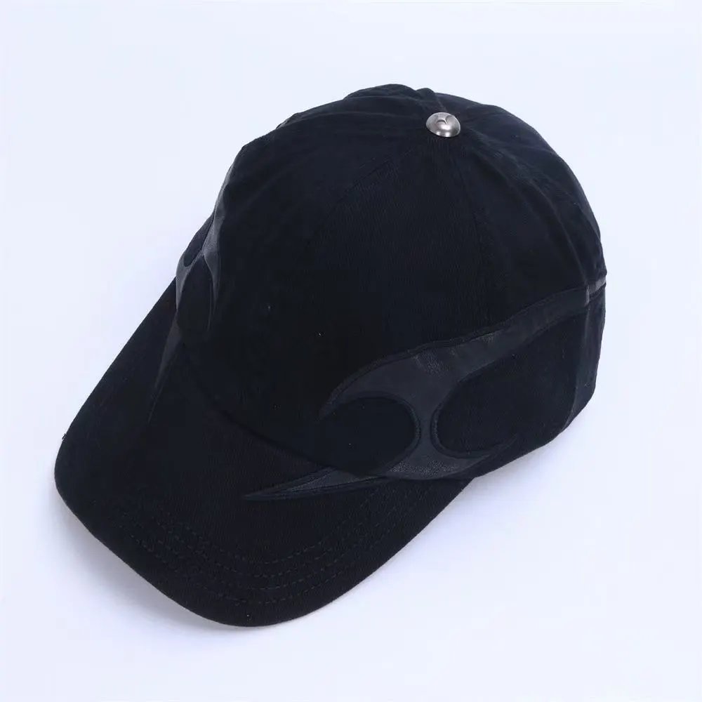 Diesel Hats Distressed Denim Baseball Cap with Embroidered Logo — 28