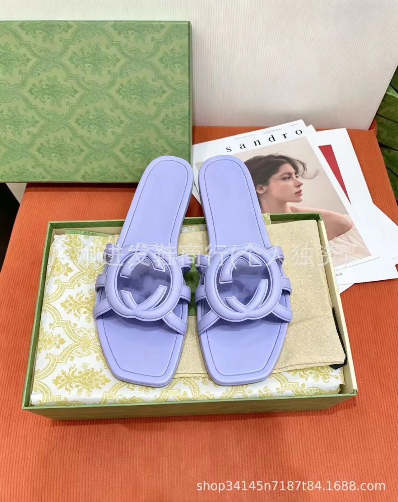 Loewe Slippers Anagram Woven Slide — 6