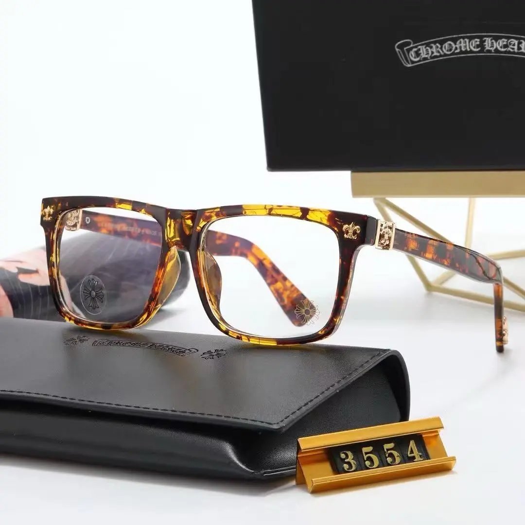 Chrome Hearts Eyewear Rectangular Blue-Light Glasses with Cross Motif Temples product image