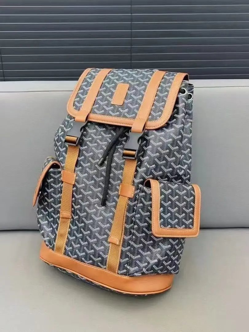 Goyard Travel Bags Goyardine Monogram Zip Cosmetic Pouch with Wrist Strap — 36 (44*33*14cm)