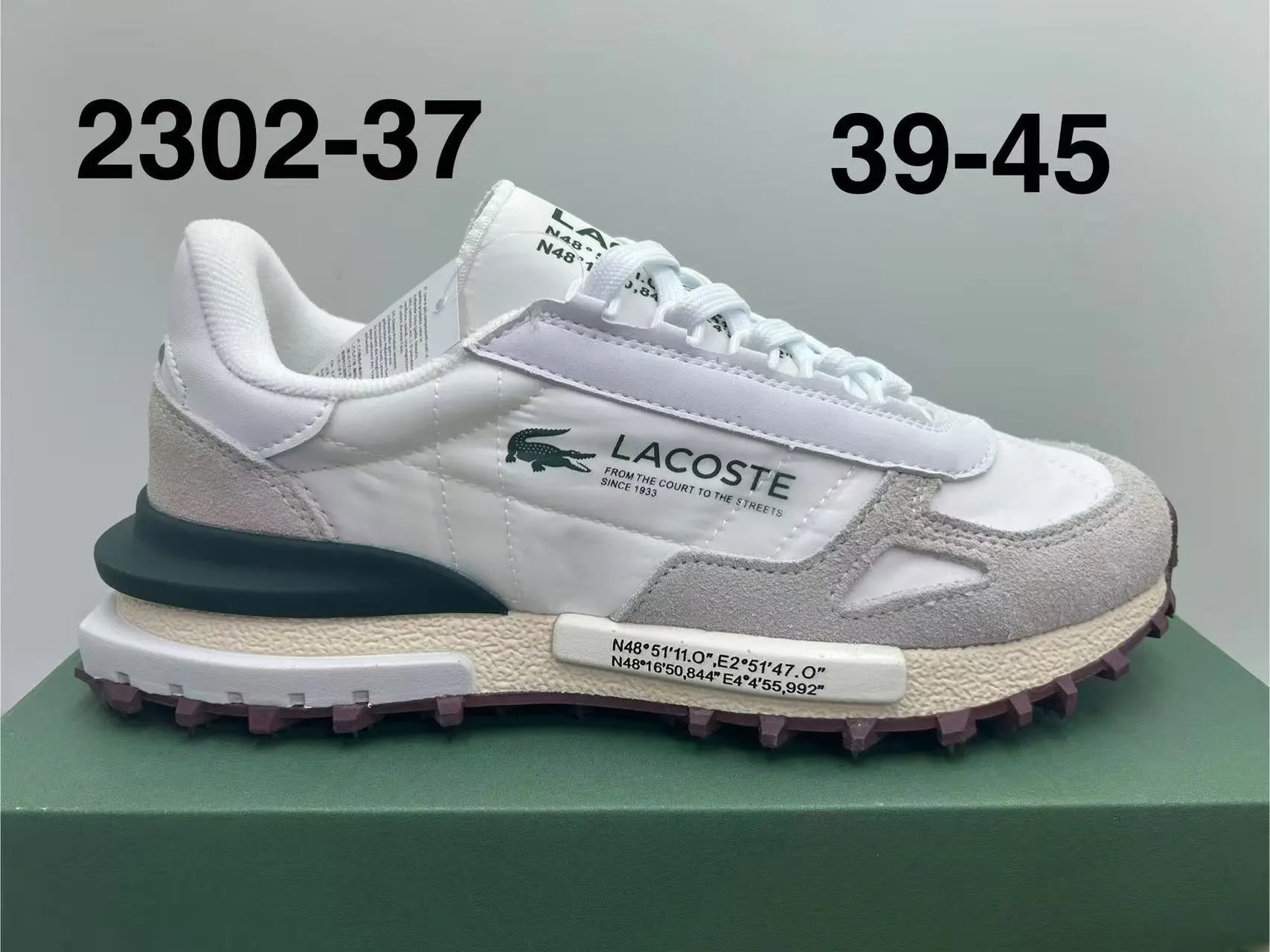 Lacoste Sneakers Low-top lace-up with crocodile side patch — 8