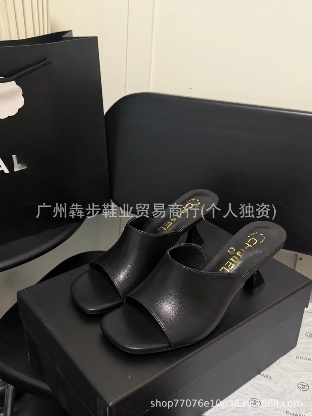 Dior Sandals Logo Strap Flat Slide — 25