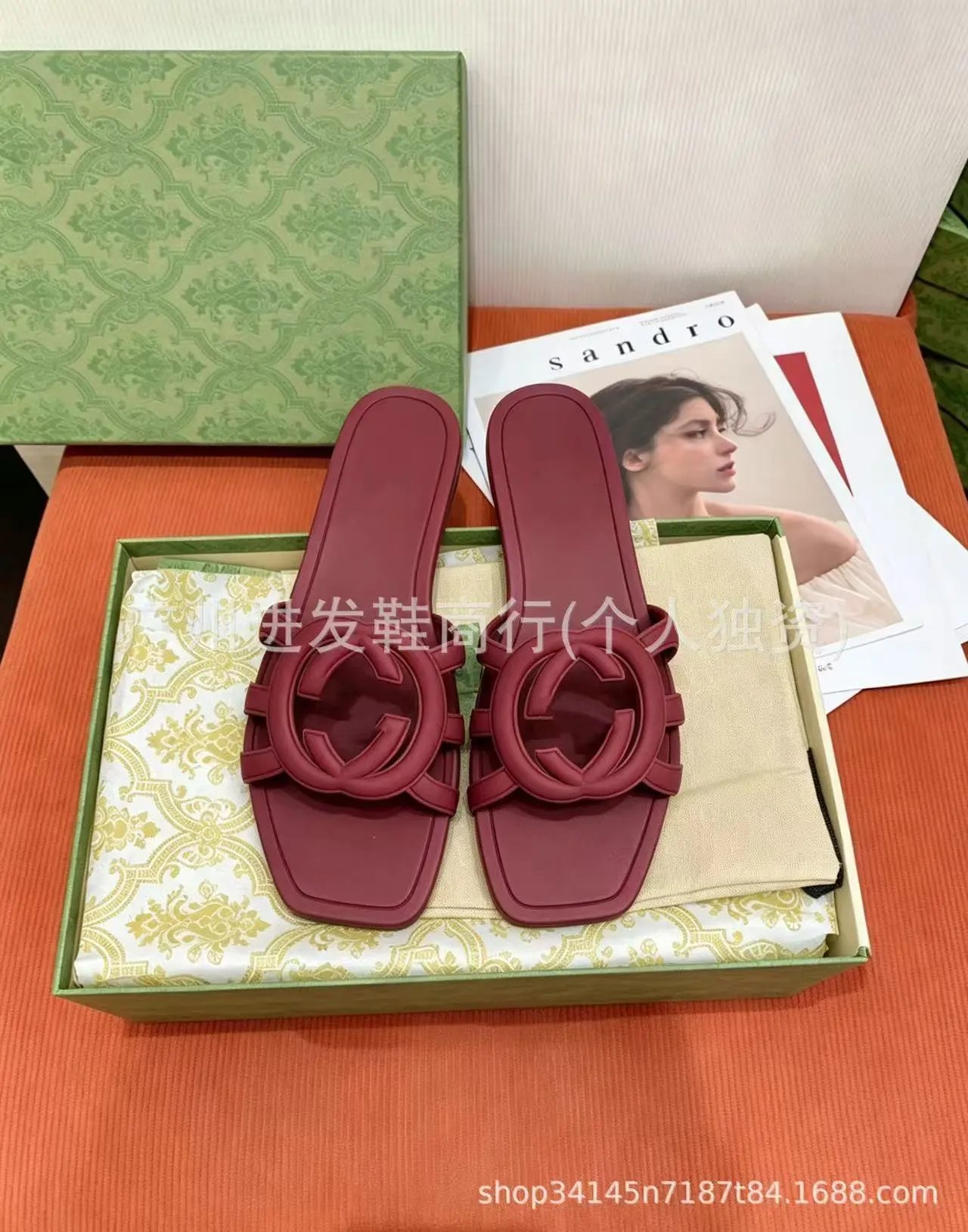 Loewe Slippers Anagram Woven Slide — 7