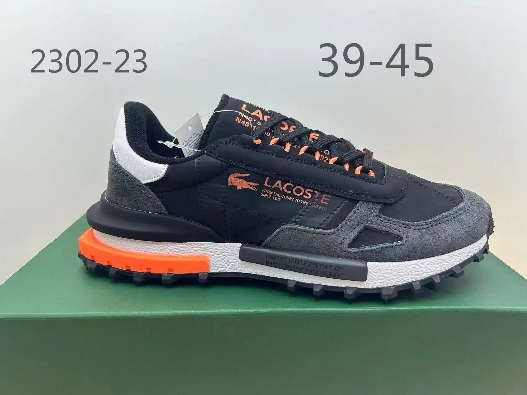 Lacoste Sneakers Low-top lace-up with crocodile side patch — 29