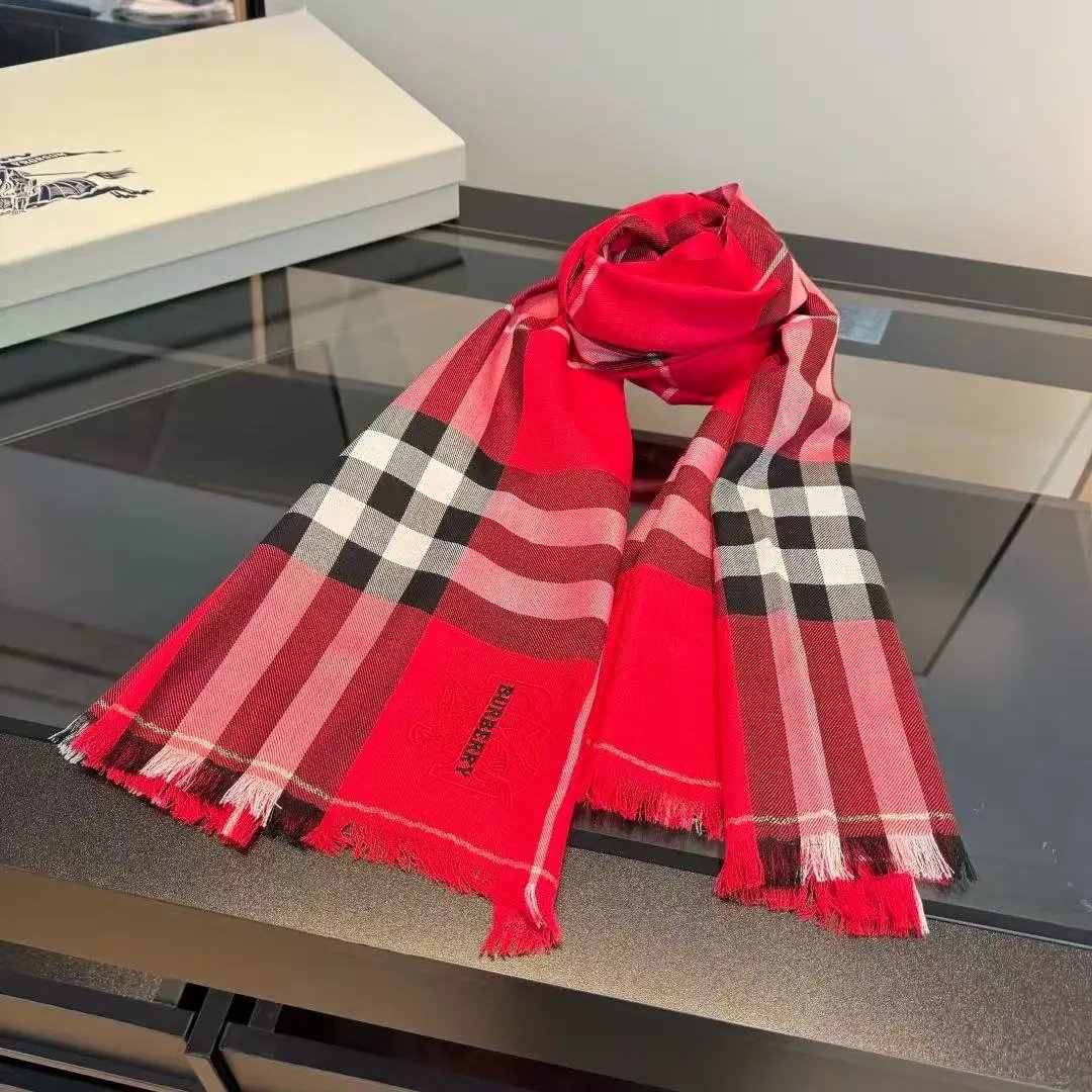 Acne Studios Scarves Plaid fringed scarf image 4