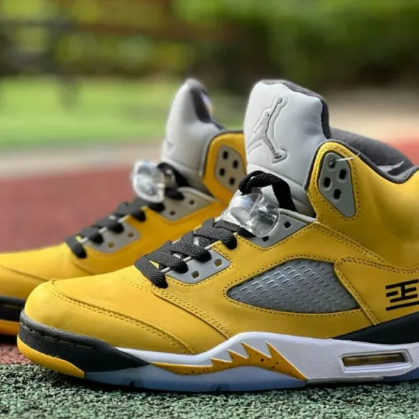 Air Jordan 5 Retro Yellow Sneakers - 1