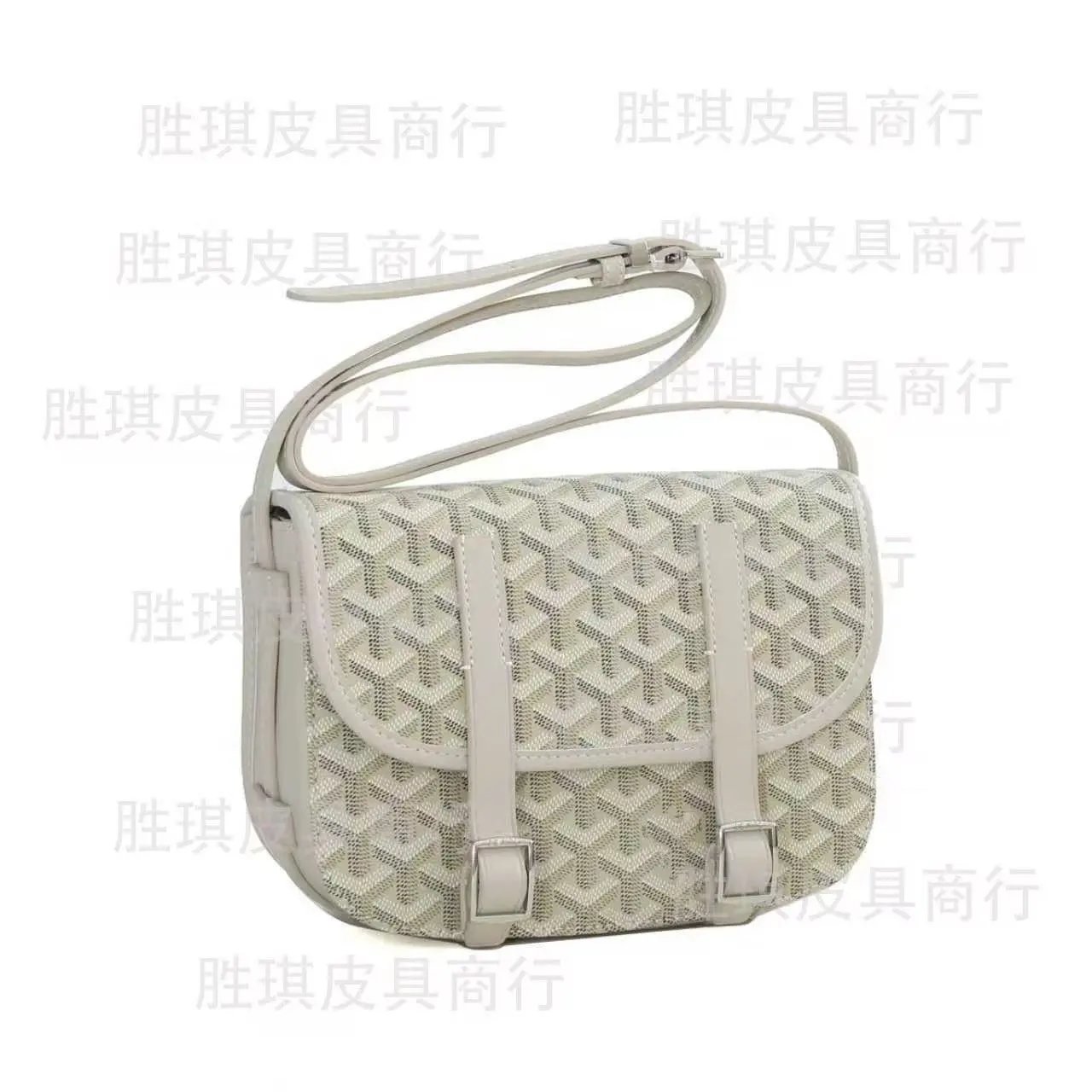Goyard Travel Bags Goyardine Monogram Zip Cosmetic Pouch with Wrist Strap — 23 (22*8.5*17cm)