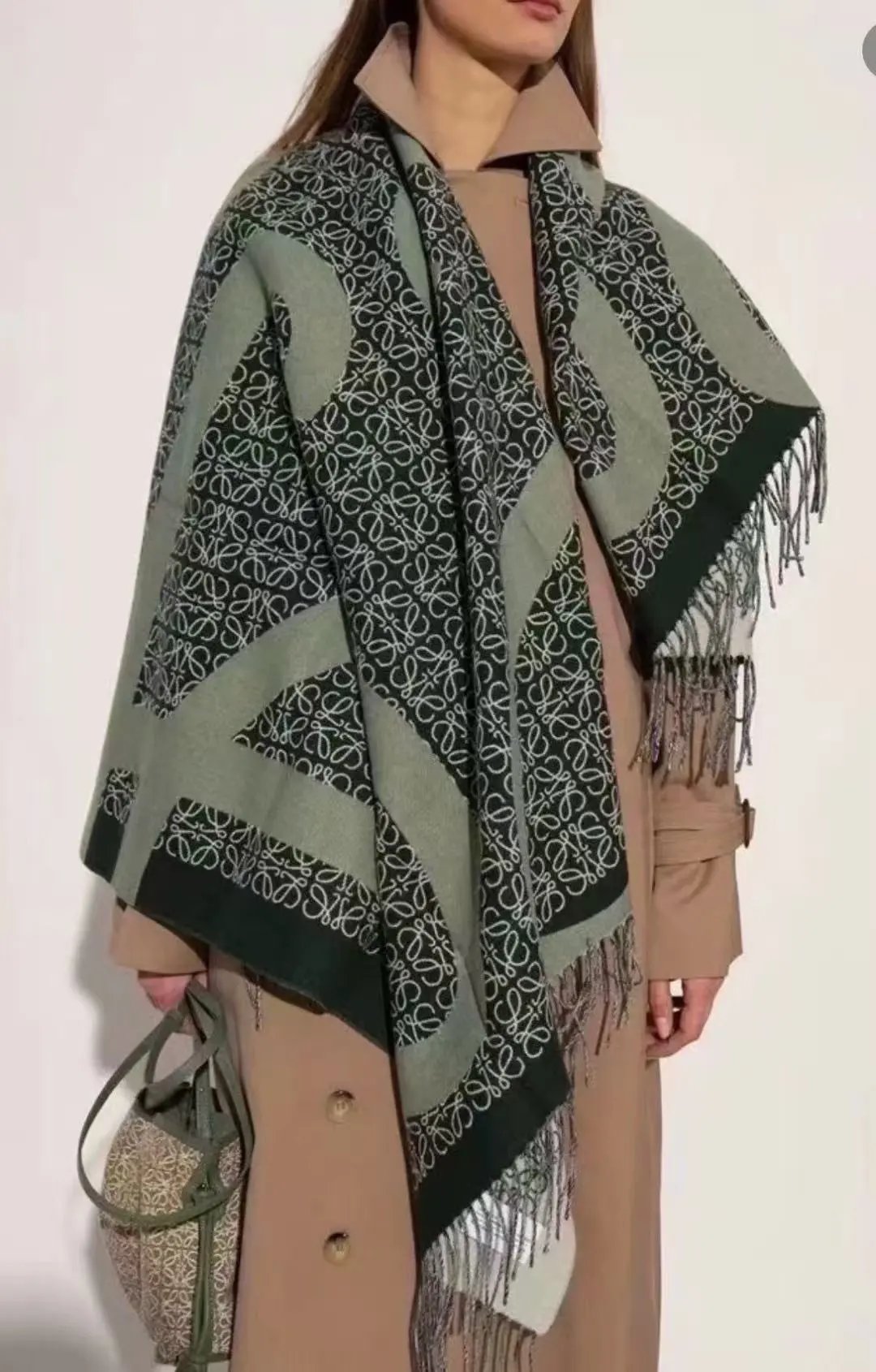 Acne Studios Scarves Plaid fringed scarf — 39