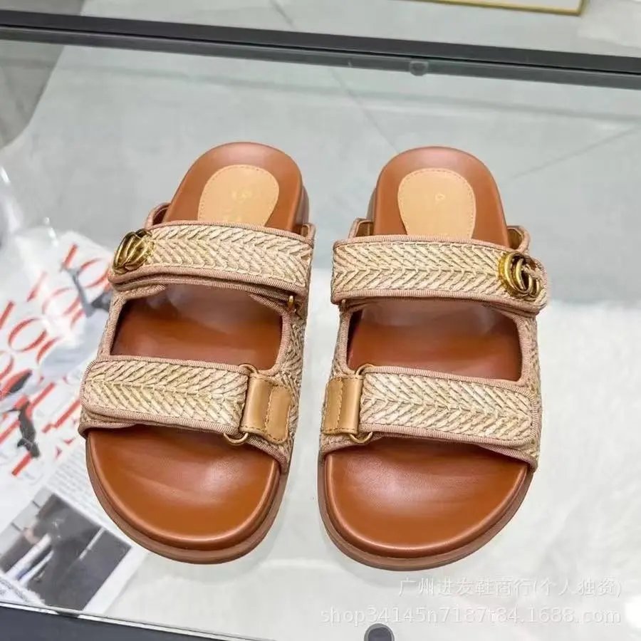 Loewe Slippers Anagram Woven Slide — 26