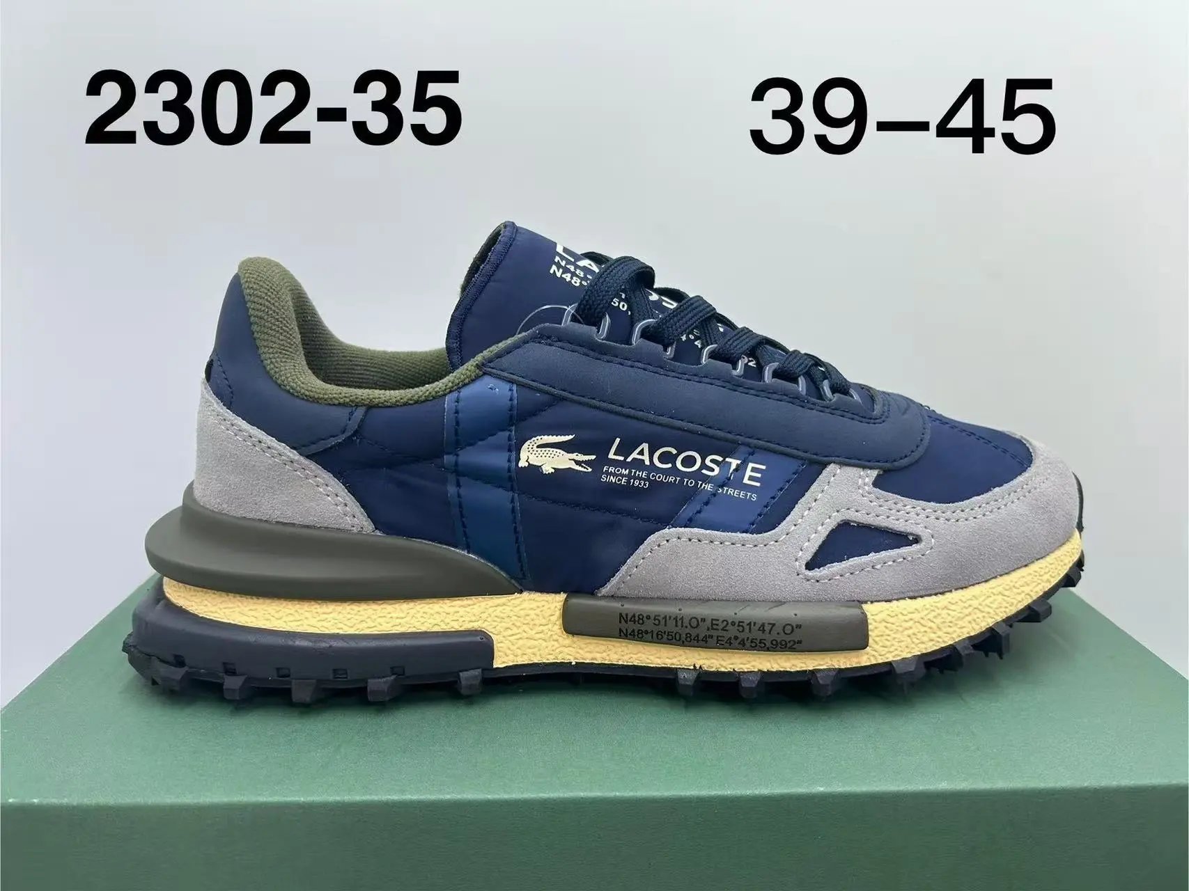Lacoste Sneakers Low-top lace-up with crocodile side patch — 13
