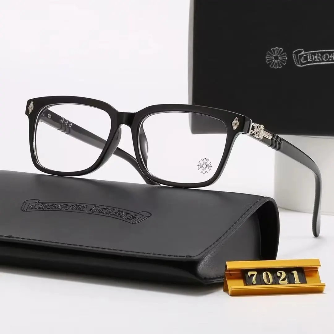 Chrome Hearts Eyewear Rectangular Blue-Light Glasses with Cross Motif Temples product image