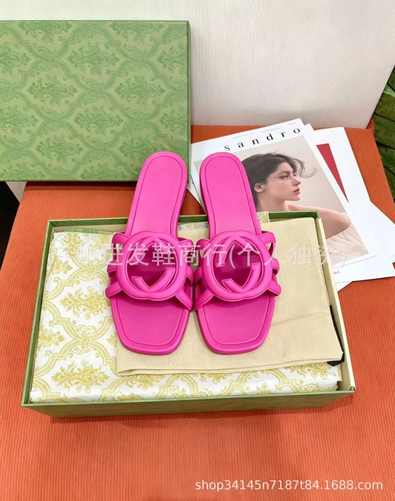 Loewe Slippers Anagram Woven Slide — 12